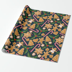 Niedliches Weihnachtswackelpapier Geschenkpapier