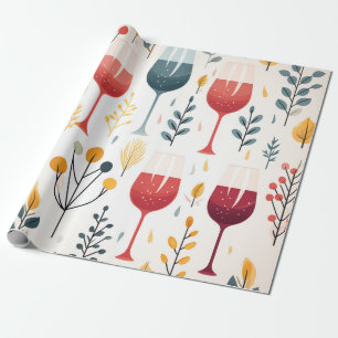 Niedliches Weinfasspapier Geschenkpapier