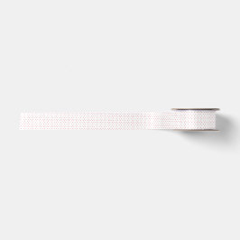 Niedliches Weiß mit Red Polka Dots Koordination Satinband