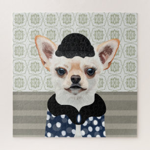Niedliches Weißes Chihuahua-Dog-Portrait