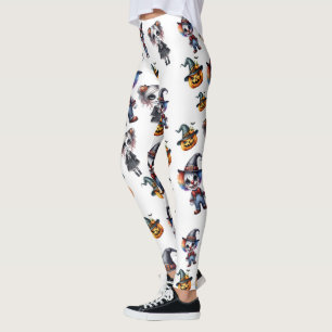 Niedliches weißes Halloween Leggings