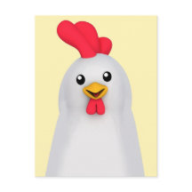 Niedliches Weißes Huhn/Weiße Röhre