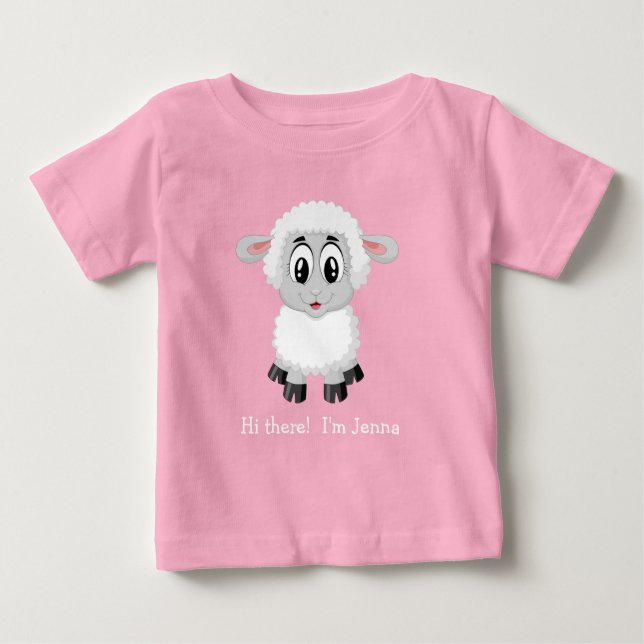 Niedliches weißes Lamm | Sheep Baby T - Shirt (Vorderseite)
