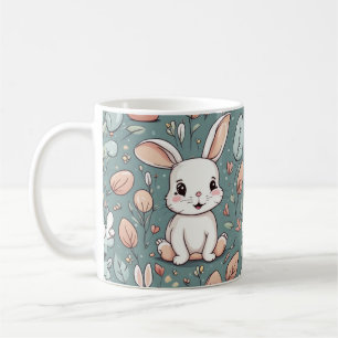 Niedliches weißes Muster Kaffeetasse