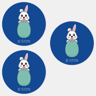 Niedliches Weißes Ostereier Personalisieren Etiketten