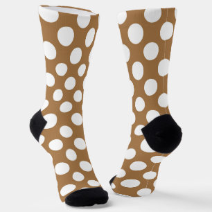 niedliches weißes Polka-Punktmuster Socken