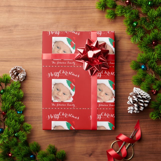 Niedliches Weißes Weißes Weihnachtsbuch Geschenkpapier (Feiertagsgeschenk)