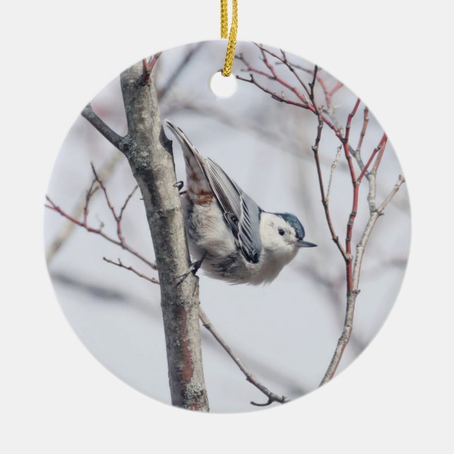 Niedliches Weißgeruch Keramik Ornament (Vorne)