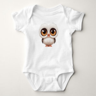 Niedliches Weißkick-Design für Babykleidung Baby Strampler