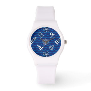 Niedliches Wellenmuster Armbanduhr