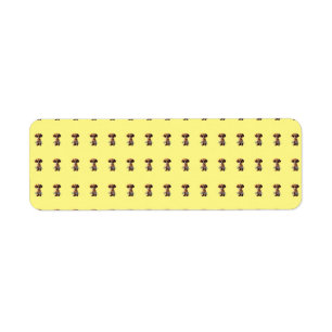 Niedliches Welpenlabel