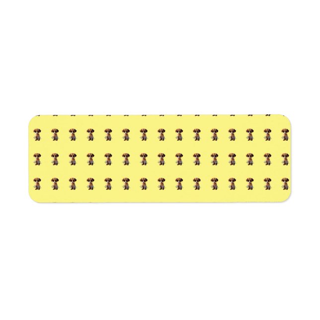 Niedliches Welpenlabel (Vorne)