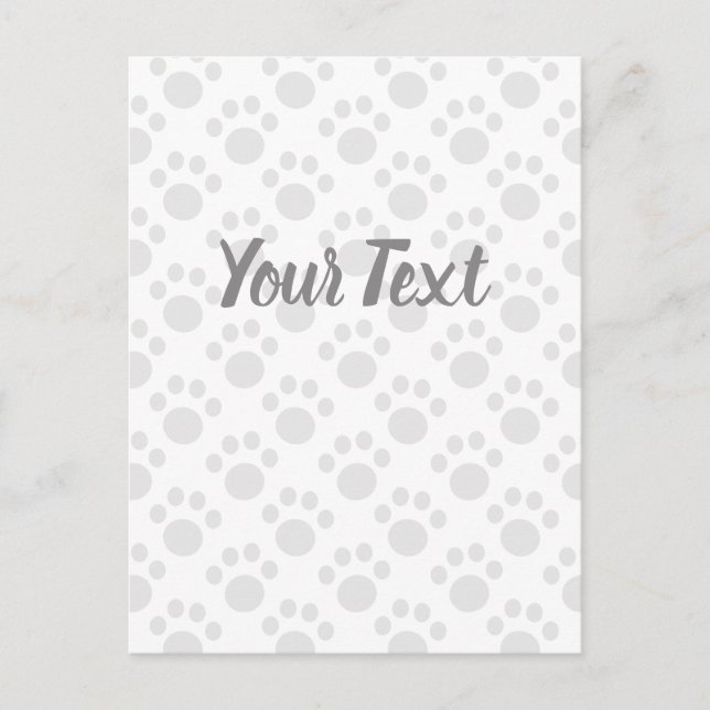 Niedliches Welpenmuster Feiertagspostkarte (Vorderseite)