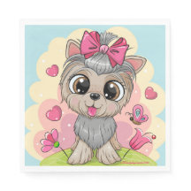 Niedliches WelpenParty Napkins - Set von 50 - Gesc