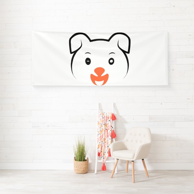 Niedliches Welpenwink Banner (Insitu)