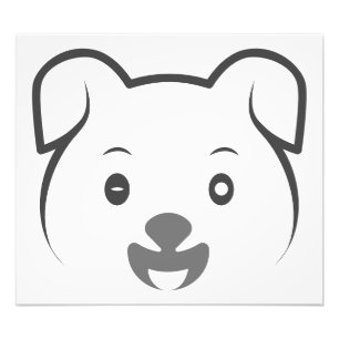 Niedliches Welpenwink Fotodruck