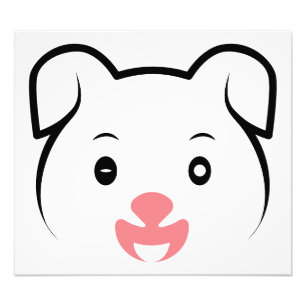 Niedliches Welpenwink Fotodruck