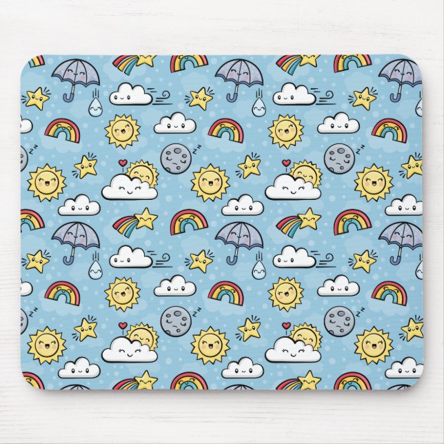 Niedliches Wetter Mousepad (Vorne)