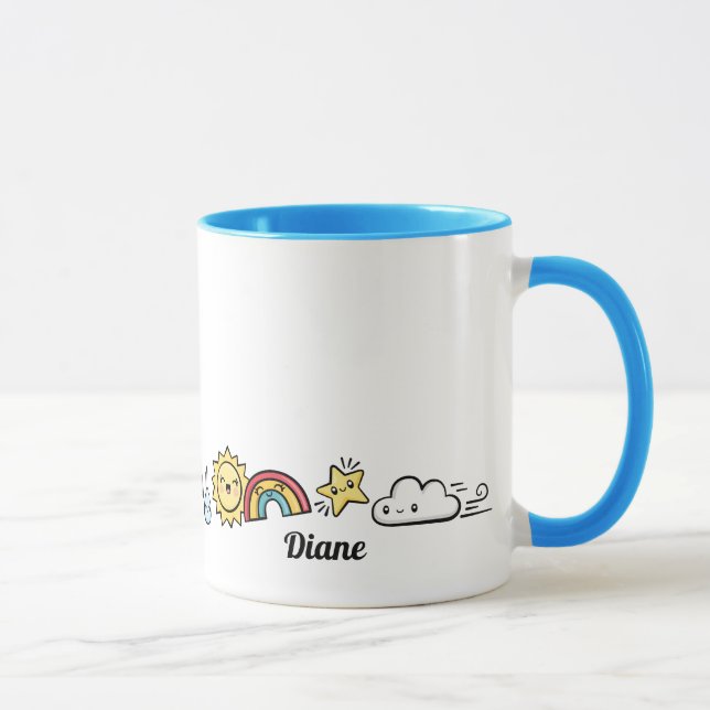 Niedliches Wetter Tasse (Rechts)