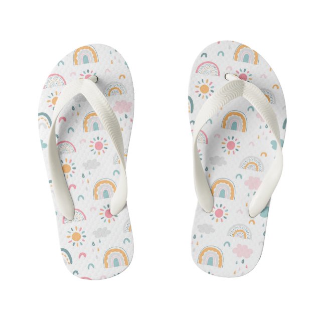 Niedliches Wettermuster Kinderbadesandalen (Fußbett)