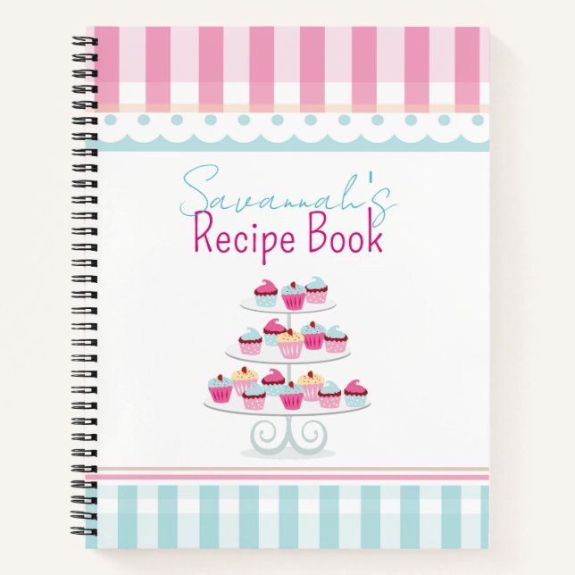 Niedliches Whimsical Cupcake Tier Rezept Buch (Vorderseite)
