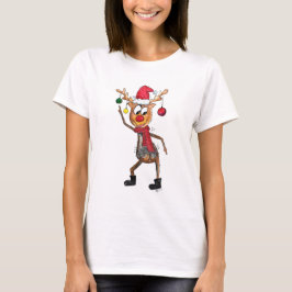 Niedliches Whimsical Dancing Weihnachtsbaum T-Shirt
