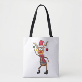 Niedliches Whimsical Dancing Weihnachtsbaum Tasche