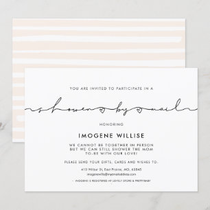 Niedliches whimsisisches Skript Kinderdusche per P Einladung