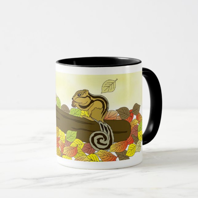 Niedliches wildes Eichhörnchen in der Natur - Whim Tasse (VorderseiteRechts)