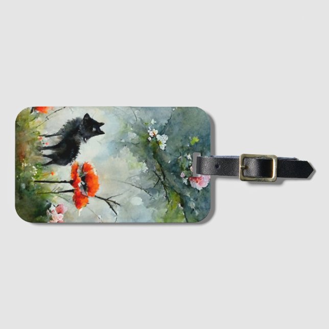 Niedliches wildes Tiergepäck Gepäckanhänger (Vorderseite (Horizontal))