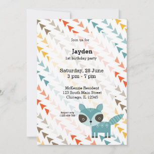 Niedliches Wildtier Einladung