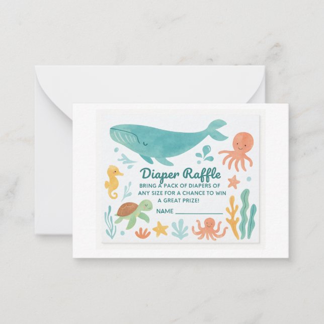 "Niedliches Windelrad | Baby Shower Invitati Mitteilungskarte (Vorderseite)