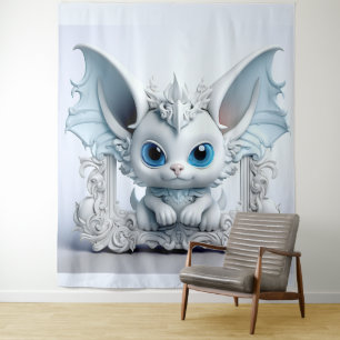 Niedliches Wing-Ear-Zeichen Wandteppich