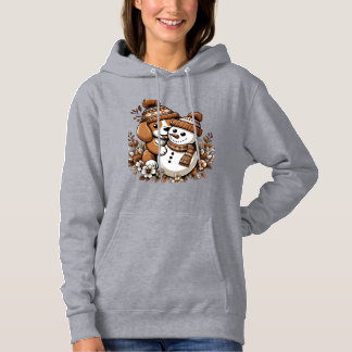 Niedliches WinterDuo: Hund in Gemustertem Hut und  Hoodie