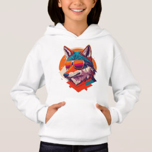 NIEDLICHES WOLF TRAGEN SUNGLASS. HOODIE