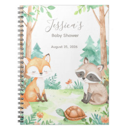 Niedliches Woodland Baby Dusche Thema Geschenk Notizblock