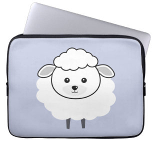 Niedliches Wooly Lamm-Gesicht Laptopschutzhülle