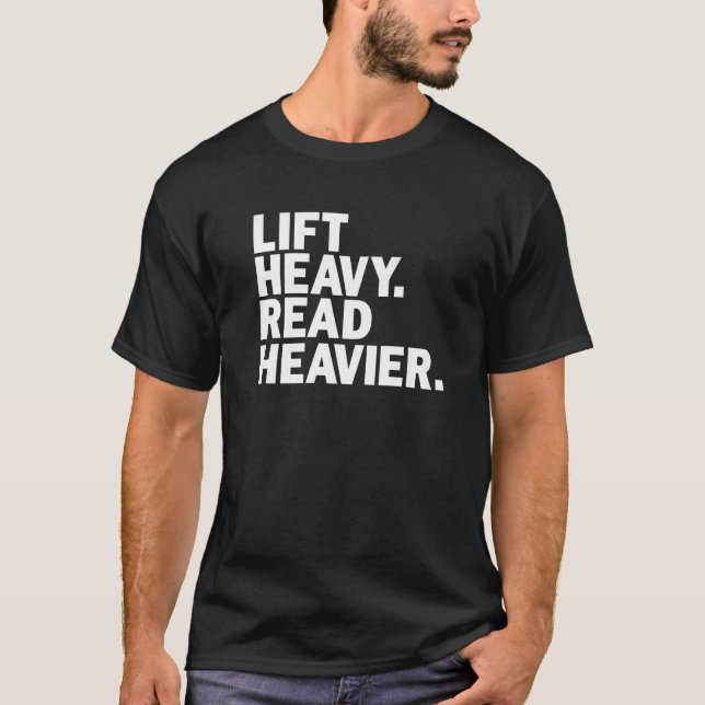 Niedliches Workout für Heavier Heavier Book T-Shirt (Vorderseite)