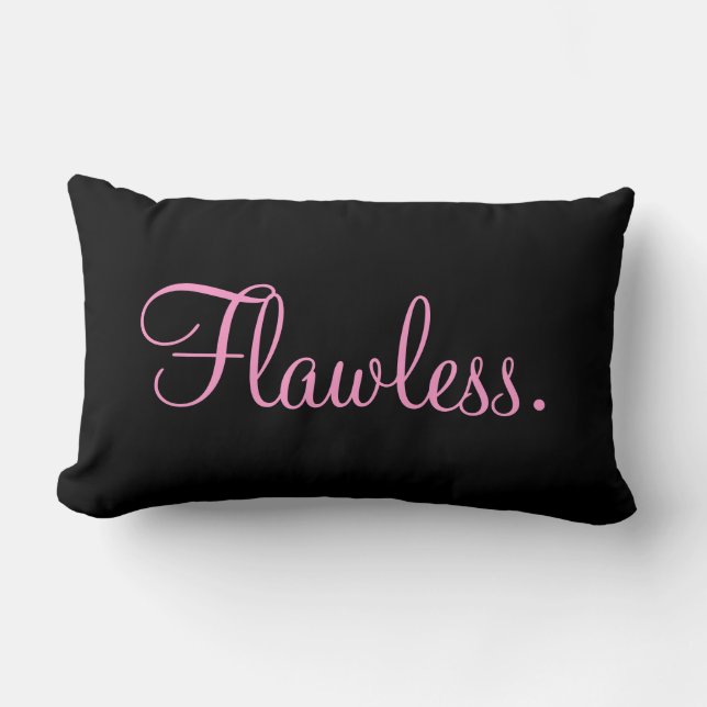 Niedliches Wortschild Lendenkissen (Vorderseite)