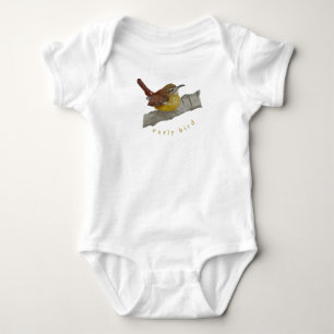 Niedliches Wren "Early Bird" Baby Outfit Strampler