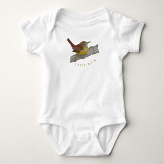 Niedliches Wren "Early Bird" Baby Outfit Strampler