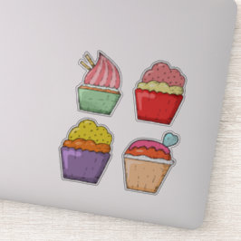 Niedliches Wüste-Set von 4 Notebook-Aufklebern Aufkleber