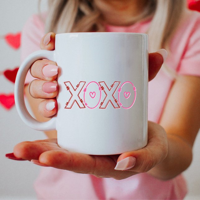 Niedliches XOXO, Minimalistisches XOXO Kaffeetasse (Von Creator hochgeladen)