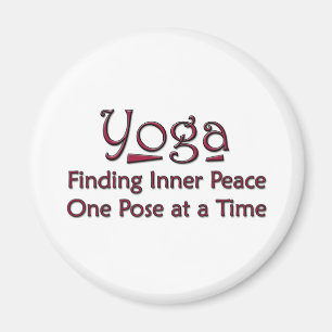 Niedliches Yoga-Sprichwort Magnet