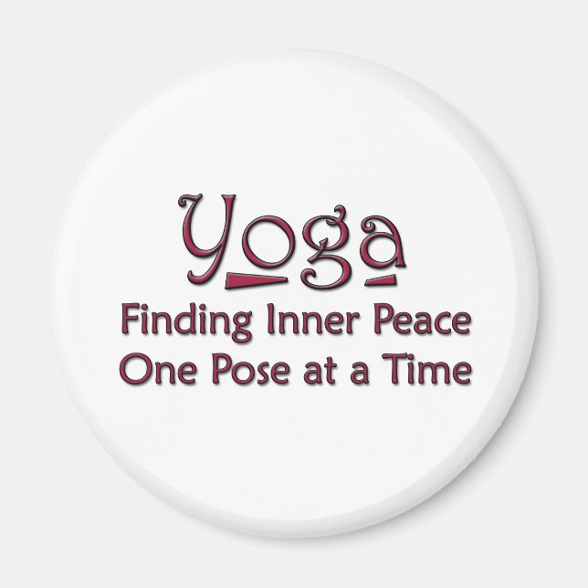 Niedliches Yoga-Sprichwort Magnet (Vorne)