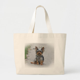 Niedliches Yorkie Jumbo Stoffbeutel