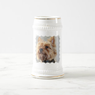Niedliches Yorkshire-Terrier-Bier Stein Bierglas