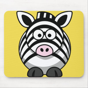 Niedliches Zebra anpassen Mousepad