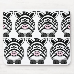 Niedliches Zebra anpassen Mousepad