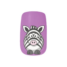Niedliches Zebra im Lila Hintergrund